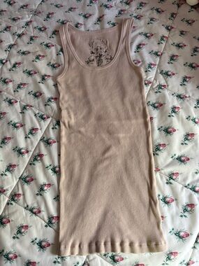 Old Navy Beige Ribbed Tank Dress